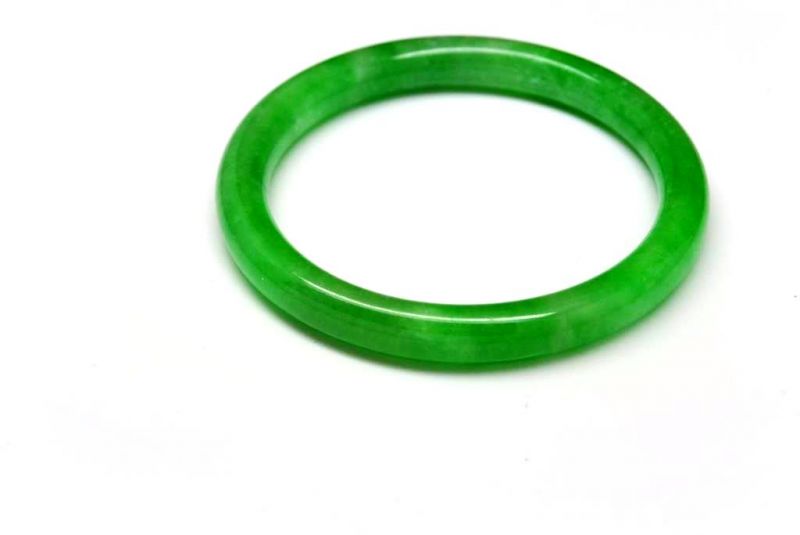 Jade-Armband Klasse A Grün/Transparent 5