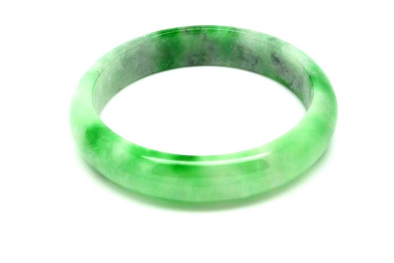 Jade-Armband Klasse A Grün und Dunkelgrün 6 3 2