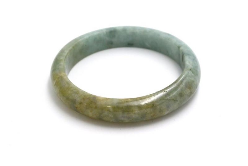 Jade-Armband Klasse A Grüne braune Reflexion 2