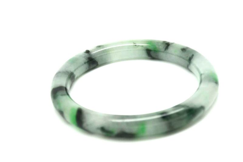 Jade-Armband Klasse A Grüne spotted 5 7cm 2