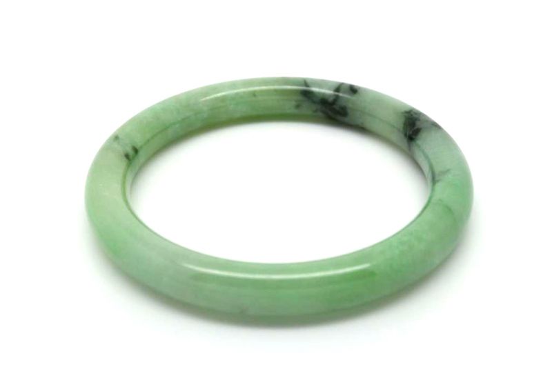 Jade-Armband Klasse A Grüne spotted 5 8 2
