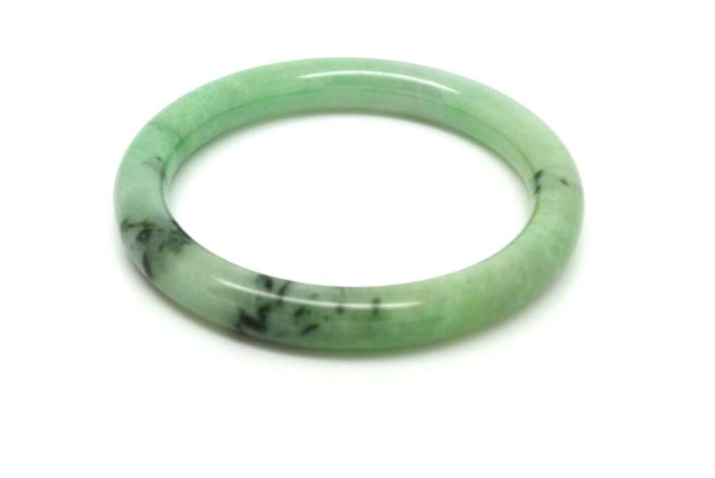 Jade-Armband Klasse A Grüne spotted 5 8 3