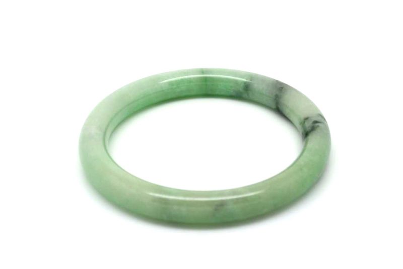 Jade-Armband Klasse A Grüne spotted 5 8 4