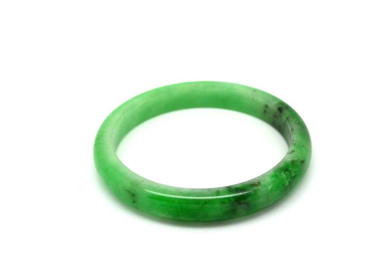 Jade-Armband Klasse A Grüne spotted 5 8 2