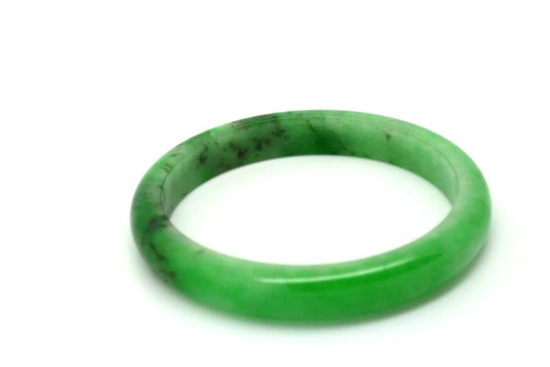 Jade-Armband Klasse A Grüne spotted 5 8 5