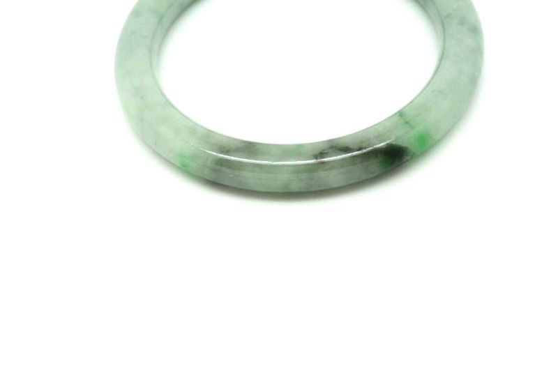 Jade-Armband Klasse A Grüne spotted 5 8cm 5