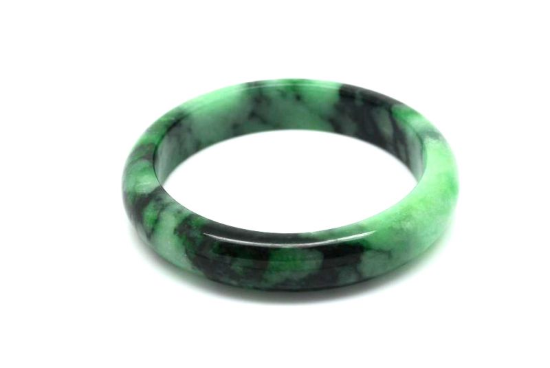 Jade-Armband Klasse A Grüne spotted 6 1cm 2