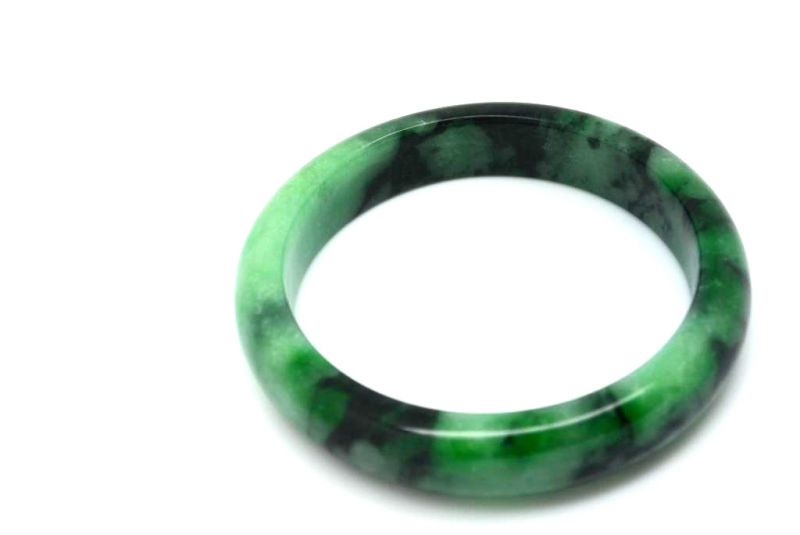 Jade-Armband Klasse A Grüne spotted 6 1cm 5