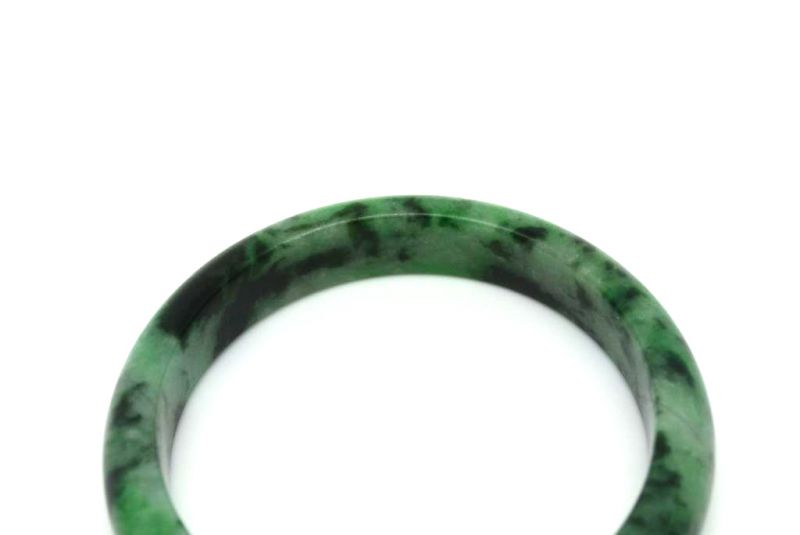 Jade-Armband Klasse A Grüne spotted 6 25cm 3