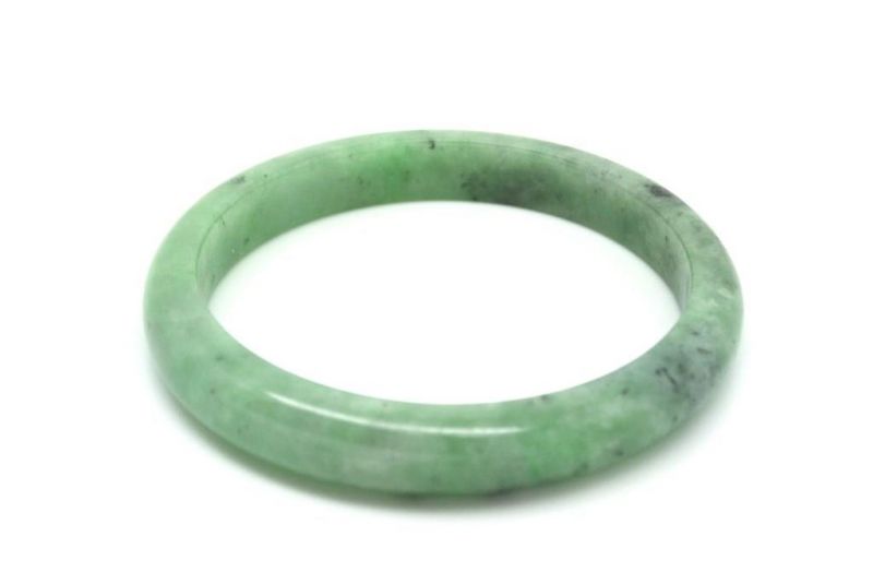 Jade-Armband Klasse A Grüne spotted 6 2cm 3