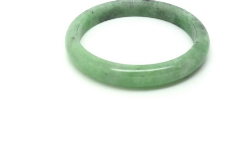Jade-Armband Klasse A Grüne spotted 6 2cm 5