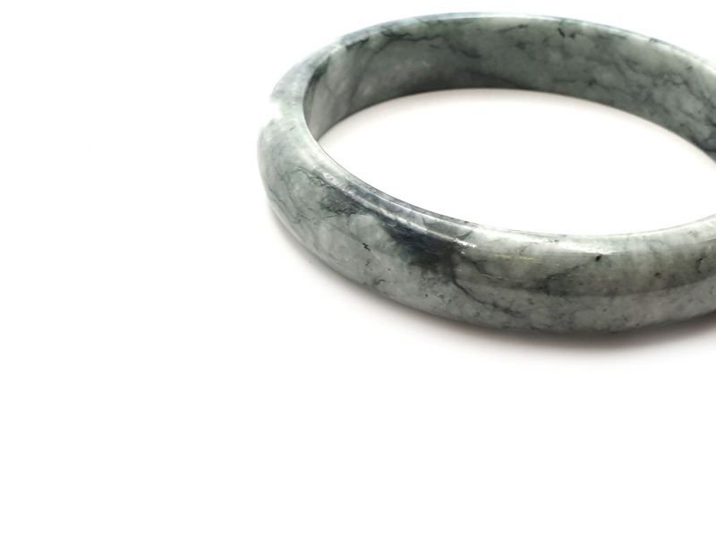 Jade-Armband Klasse A Grüne spotted 2