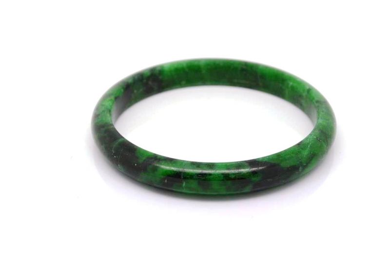 Jade-Armband Klasse A Grüne spotted 2