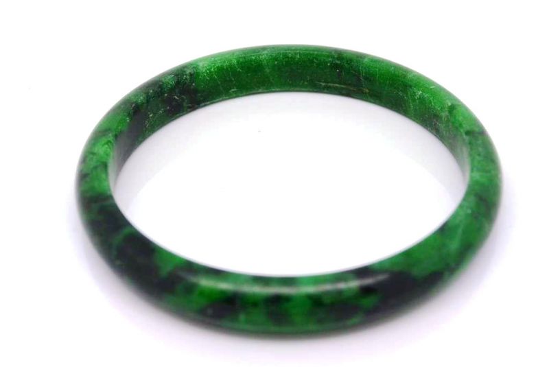 Jade-Armband Klasse A Grüne spotted 3