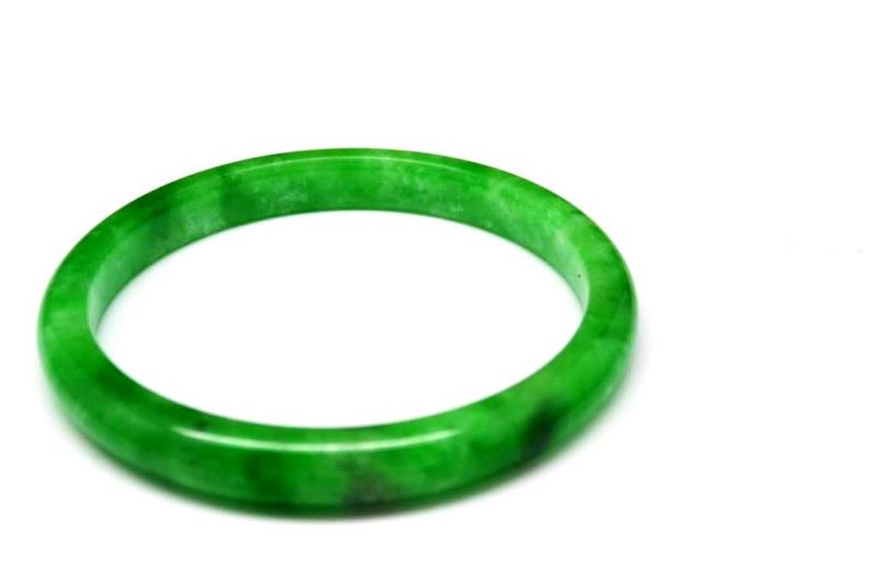 Jade-Armband Klasse A Grüne spotted 5