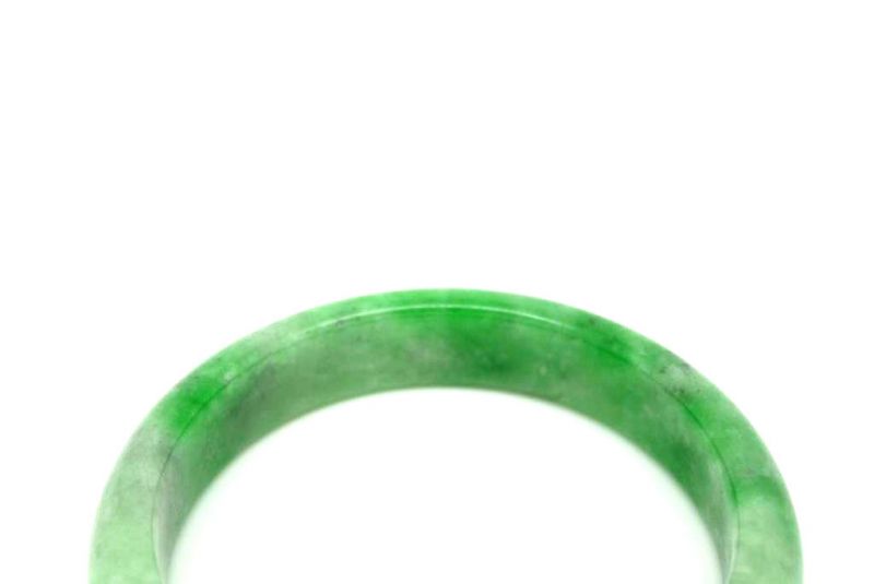 Jade-Armband Klasse A Hellgrün / Transparent 6 1cm 3