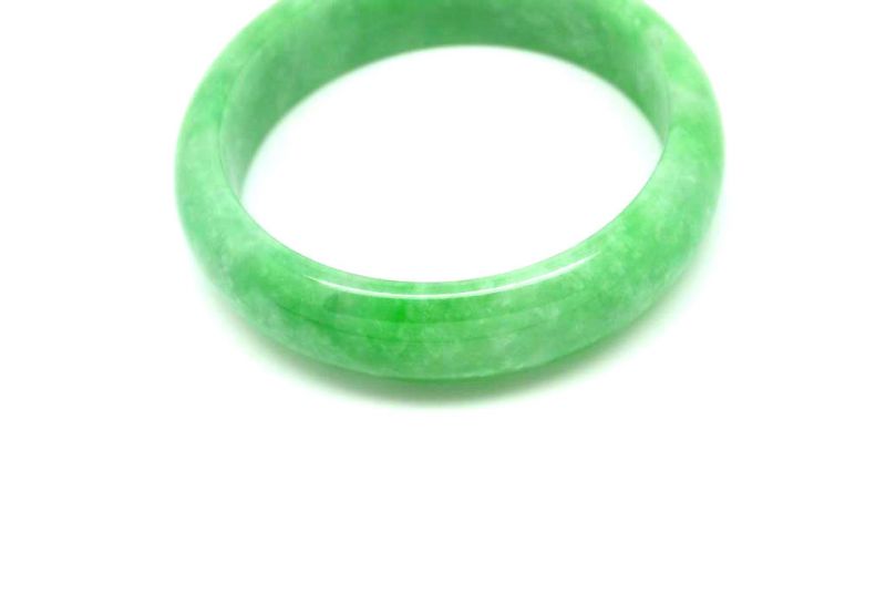 Jade-Armband Klasse A Hellgrün 5 7cm 4
