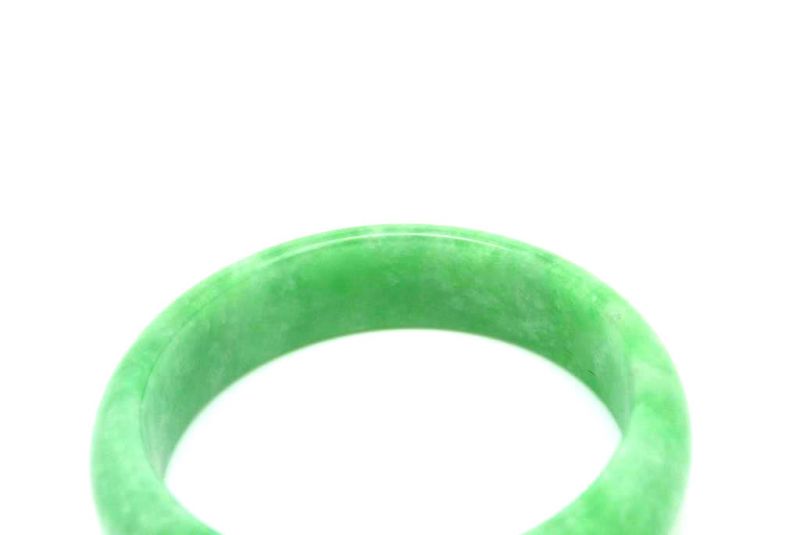 Jade-Armband Klasse A Hellgrün 5 7cm 5