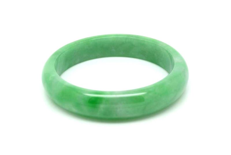 Jade-Armband Klasse A Hellgrün 5 9cm 2