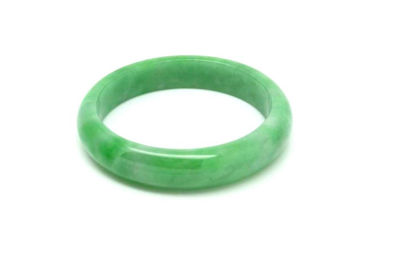 Jade-Armband Klasse A Hellgrün 5 9cm 4