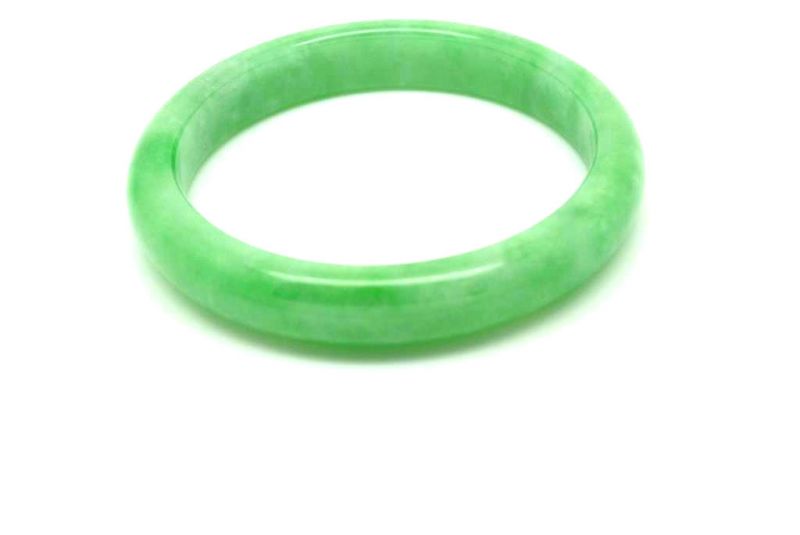 Jade-Armband Klasse A Hellgrün 5 9cm 5