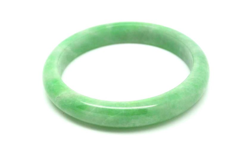 Jade-Armband Klasse A Hellgrün 6 2cm 2