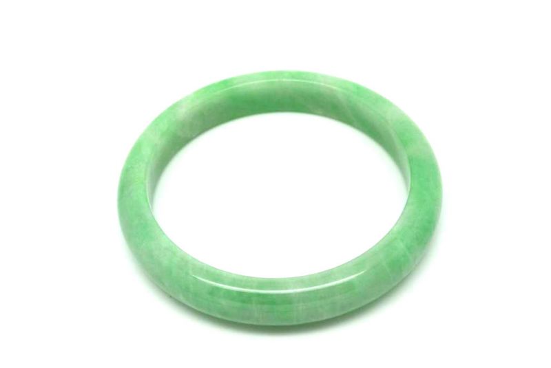Jade-Armband Klasse A Hellgrün 6 2cm 3