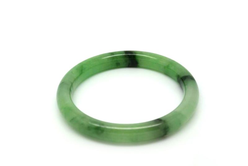 Jade-Armband Klasse A Hellgrün Transparent 5 9cm 2