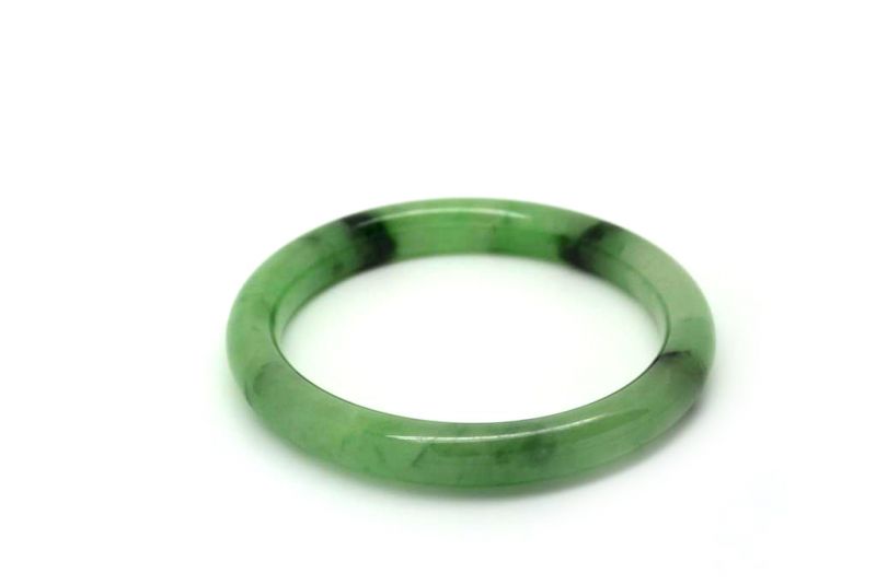 Jade-Armband Klasse A Hellgrün Transparent 5 9cm 3