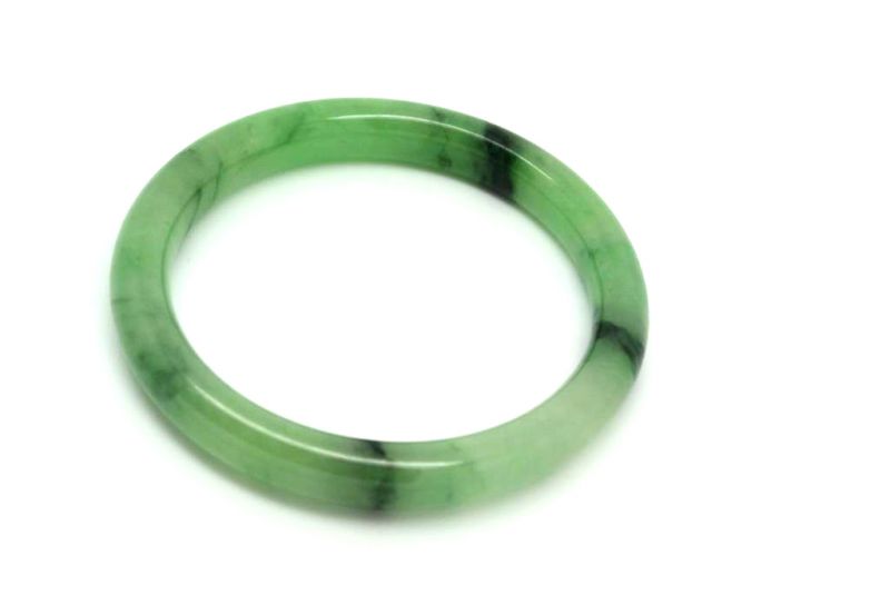 Jade-Armband Klasse A Hellgrün Transparent 5 9cm 4