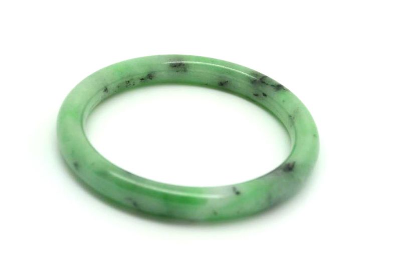 Jade-Armband Klasse A Hellgrün Transparent 6 2cm 5
