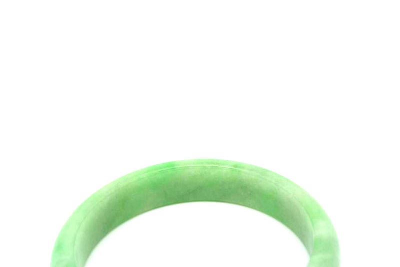 Jade-Armband Klasse A Hellgrün Transparent 6 3cm 2