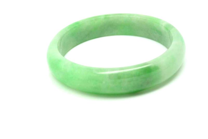 Jade-Armband Klasse A Hellgrün Transparent 6 3cm 3