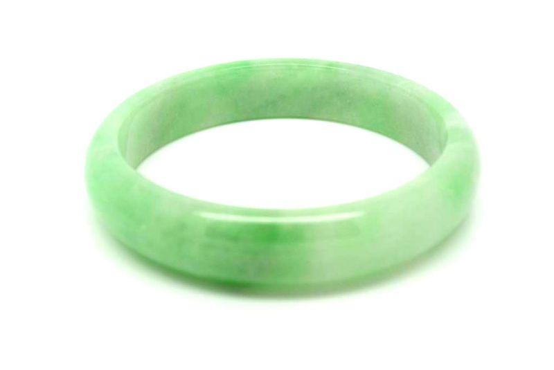 Jade-Armband Klasse A Hellgrün Transparent 6 3cm 5
