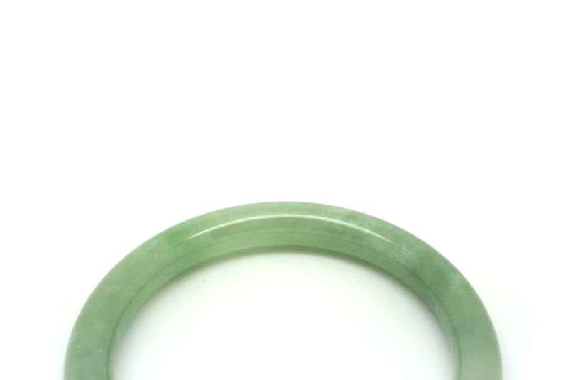 Jade-Armband Klasse A Hellgrün Transparent 6cm 2