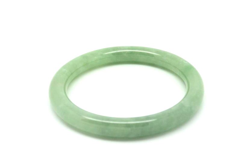 Jade-Armband Klasse A Hellgrün Transparent 6cm 4