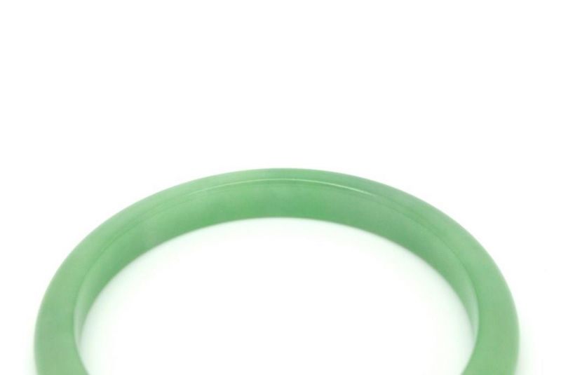 Jade-Armband Klasse A Hellgrün Transparent 7cm 4