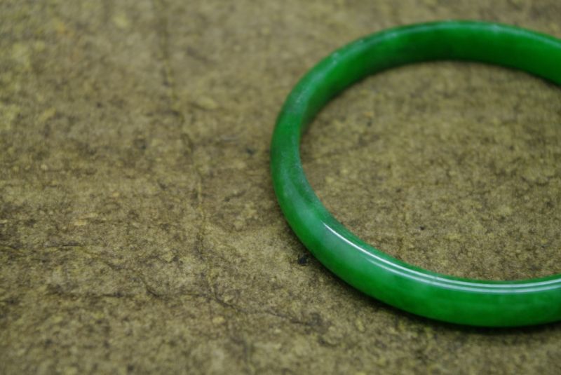 Jade-Armband Klasse A Imperial Green 5