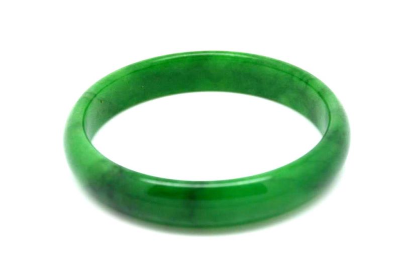 Jade-Armband Klasse A Kaiser grün 6cm 2