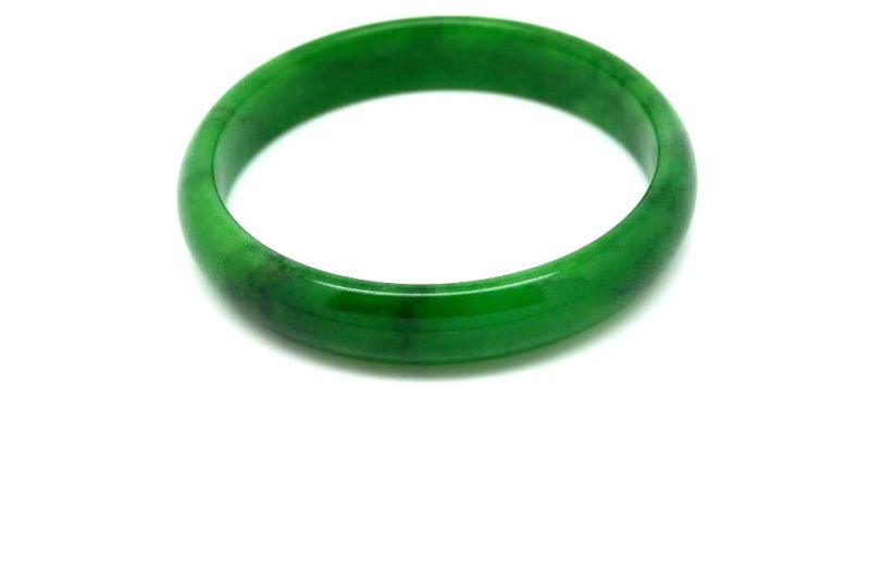 Jade-Armband Klasse A Kaiser grün 6cm 4