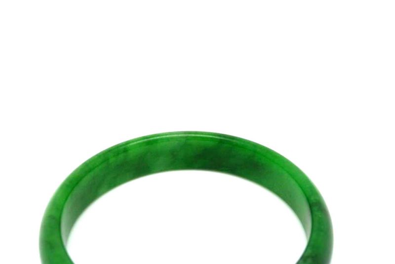 Jade-Armband Klasse A Kaiser grün 6cm 5