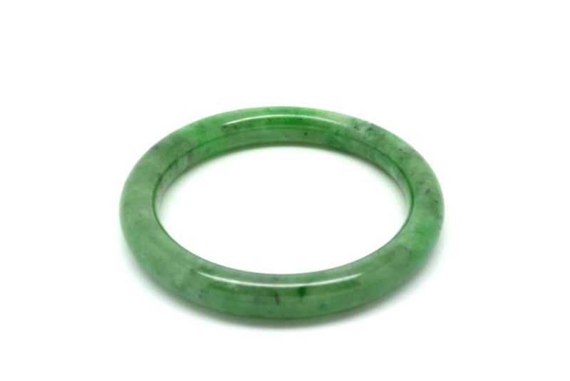 Jade-Armband Klasse A Smaragdgrün 5 65cm 2