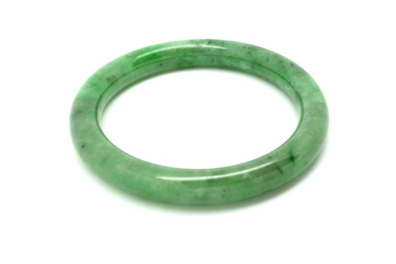 Jade-Armband Klasse A Smaragdgrün 5 65cm 3