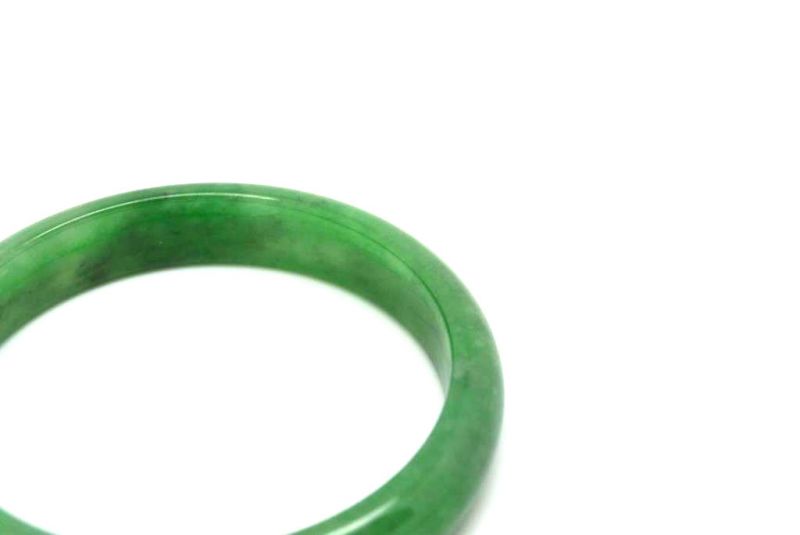 Jade-Armband Klasse A Smaragdgrün 5 7cm 3