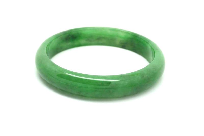 Jade-Armband Klasse A Smaragdgrün 5 7cm 4
