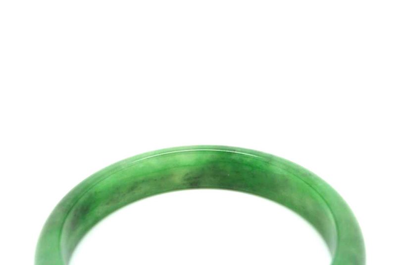 Jade-Armband Klasse A Smaragdgrün 5 7cm 5