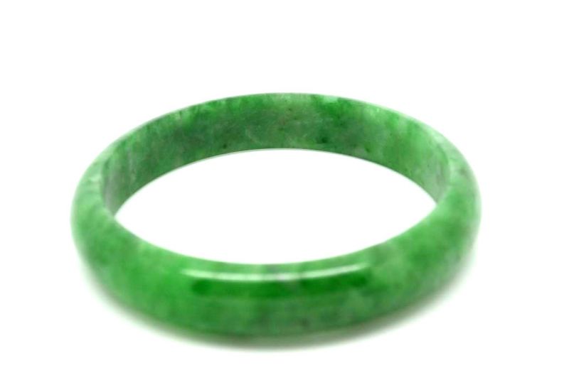 Jade-Armband Klasse A Smaragdgrün 6cm 2