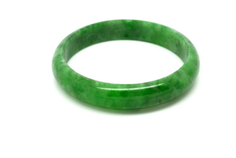 Jade-Armband Klasse A Smaragdgrün 6cm 4