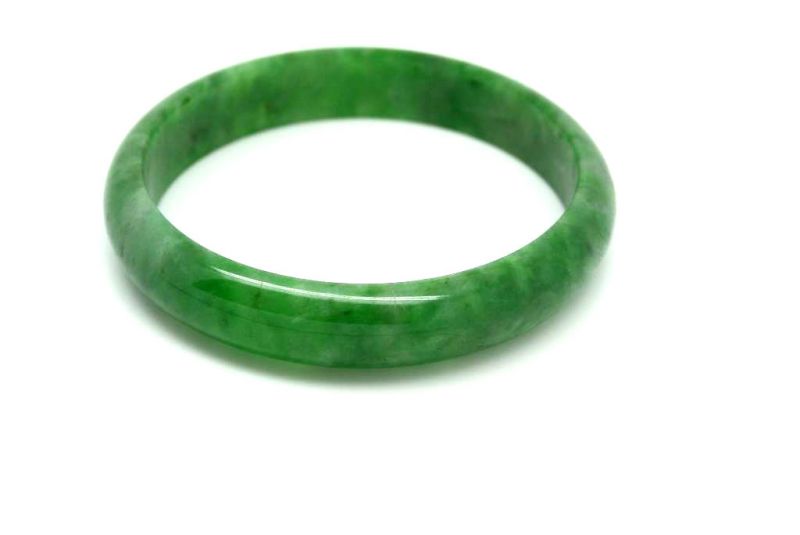 Jade-Armband Klasse A Smaragdgrün 6cm 5
