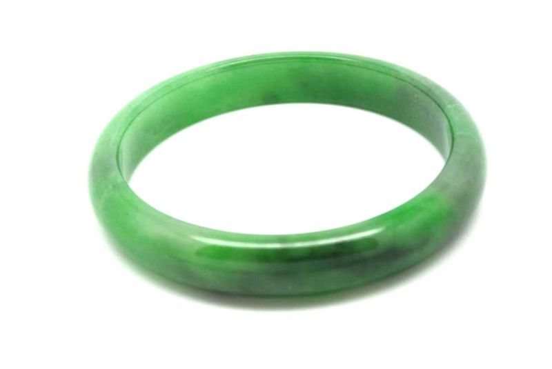 Jade-Armband Klasse A Smaragdgrün 6cm 2